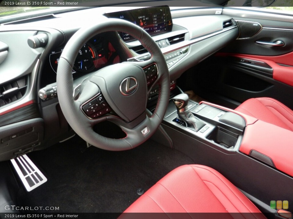 Red Interior Photo for the 2019 Lexus ES 350 F Sport #129274716