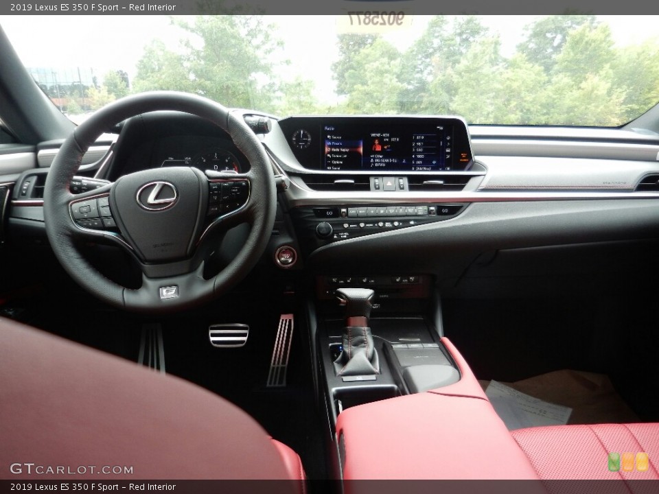 Red Interior Dashboard for the 2019 Lexus ES 350 F Sport #129274767