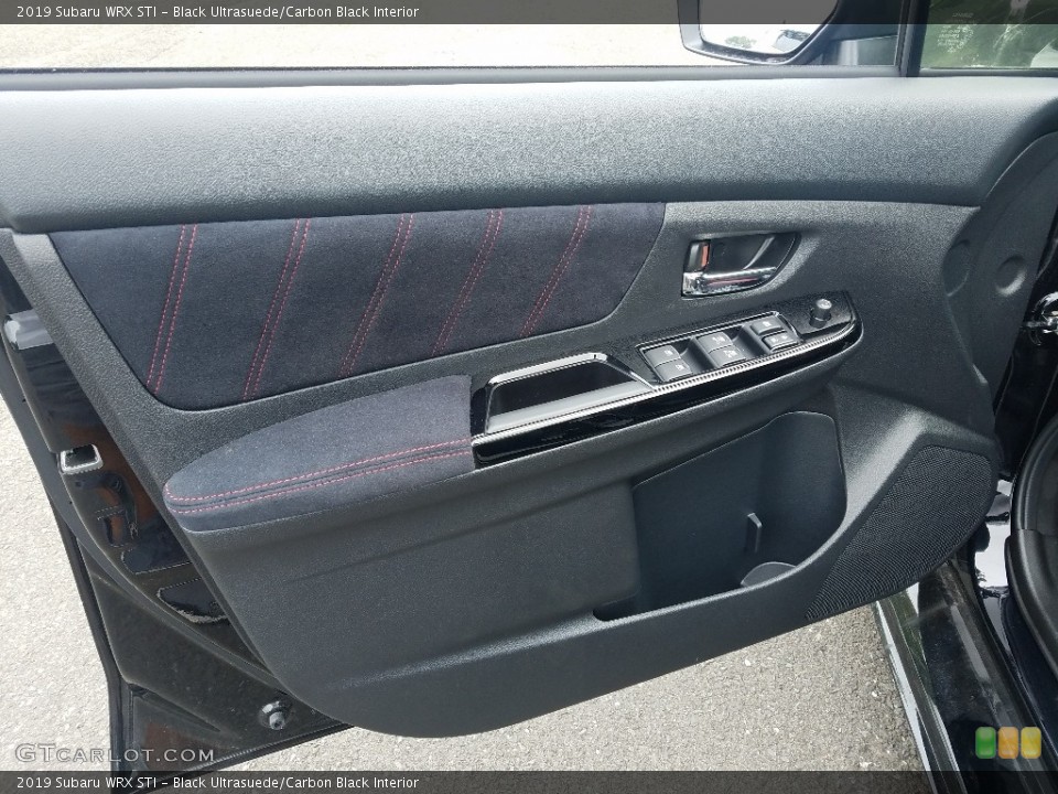 Black Ultrasuede/Carbon Black Interior Door Panel for the 2019 Subaru WRX STI #129278217