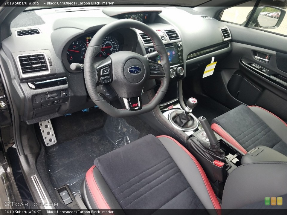 Black Ultrasuede/Carbon Black Interior Photo for the 2019 Subaru WRX STI #129278229