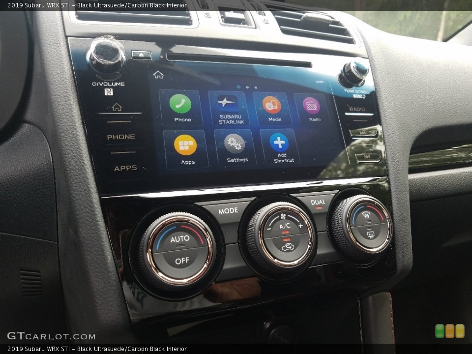 Black Ultrasuede/Carbon Black Interior Controls for the 2019 Subaru WRX STI #129278277