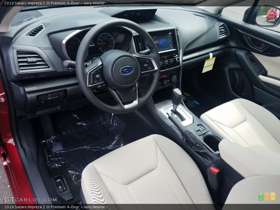 Ivory Interior Photo for the 2019 Subaru Impreza 2.0i Premium 4-Door #129278394