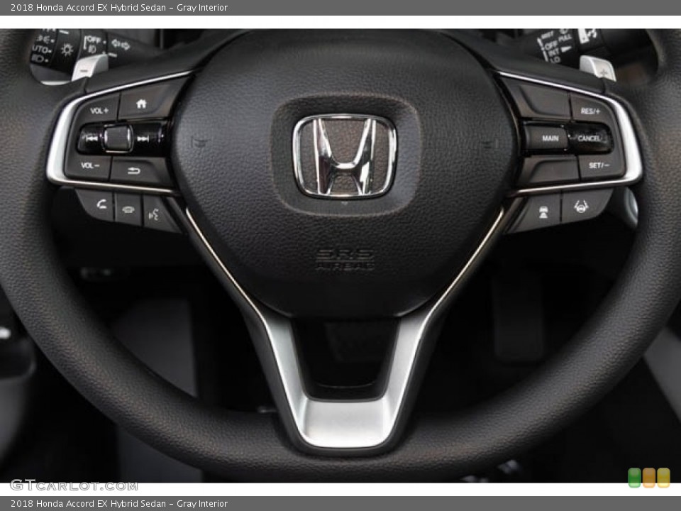 Gray Interior Steering Wheel for the 2018 Honda Accord EX Hybrid Sedan #129292354