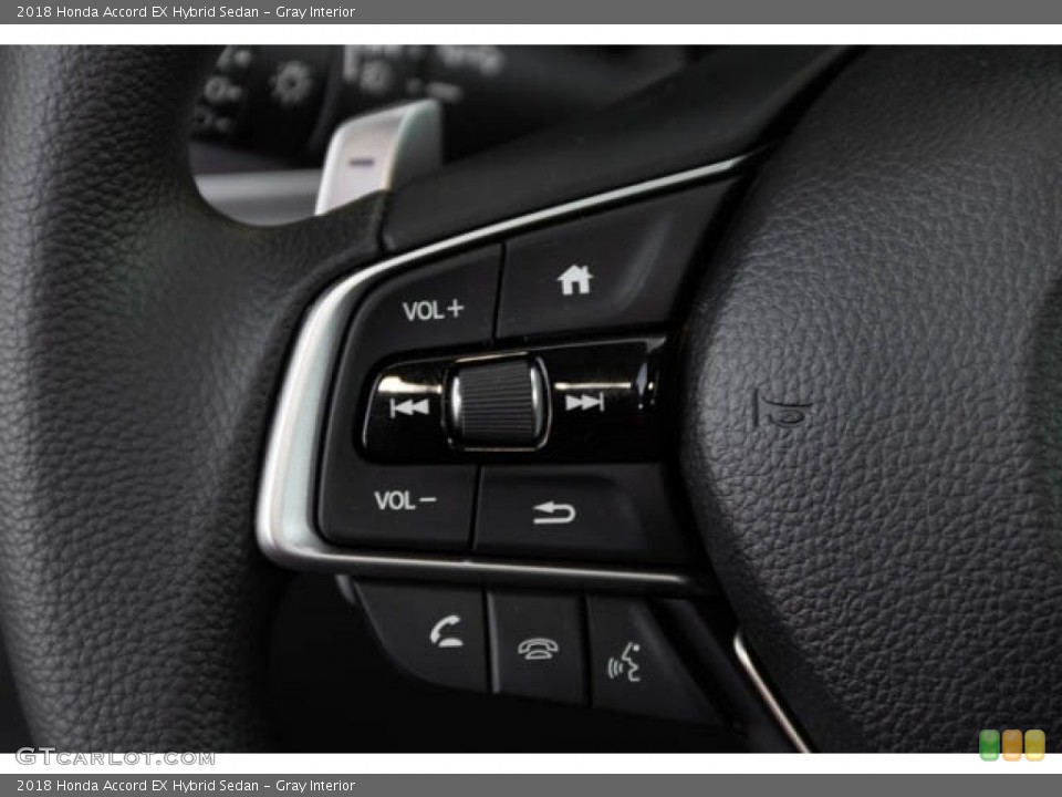 Gray Interior Steering Wheel for the 2018 Honda Accord EX Hybrid Sedan #129292369