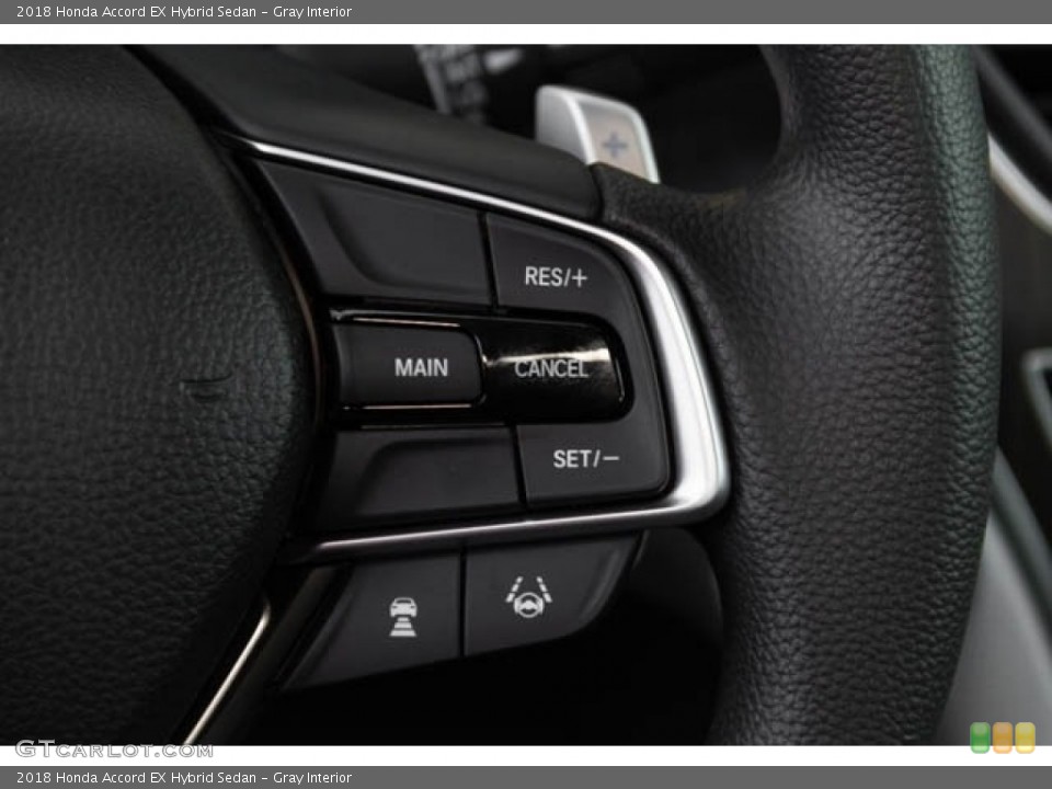 Gray Interior Steering Wheel for the 2018 Honda Accord EX Hybrid Sedan #129292385