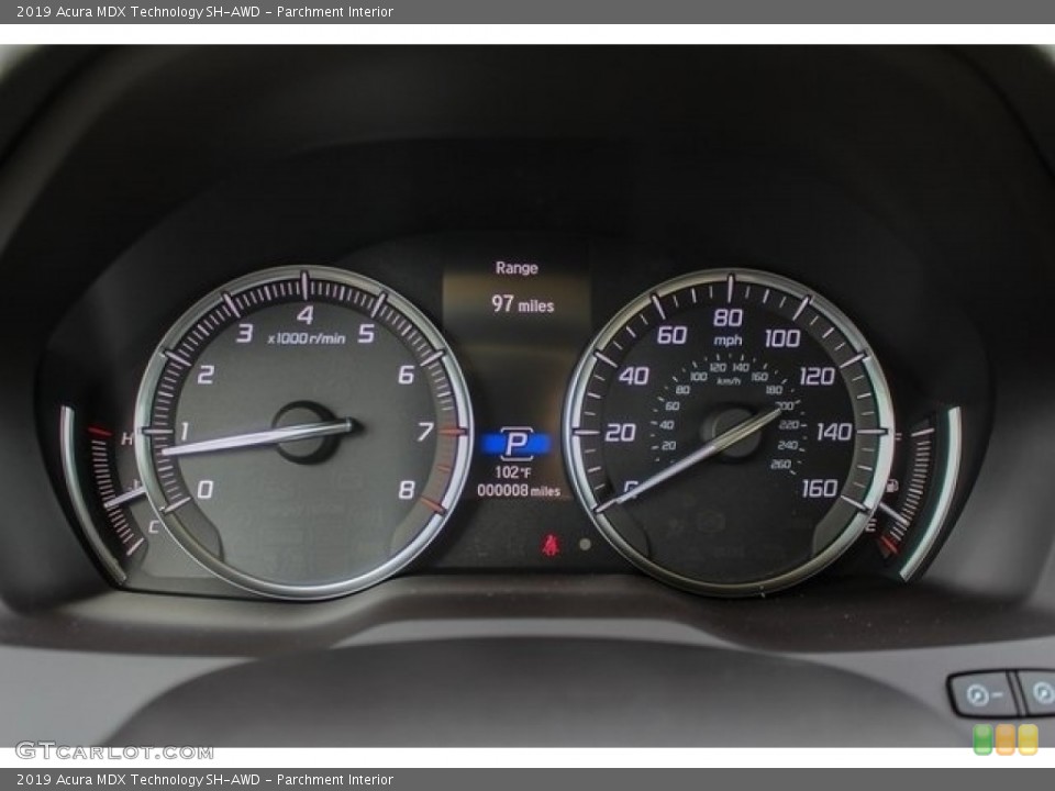 Parchment Interior Gauges for the 2019 Acura MDX Technology SH-AWD #129293081