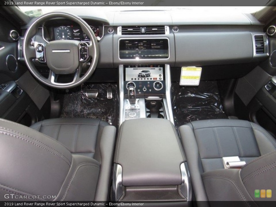 Ebony/Ebony Interior Dashboard for the 2019 Land Rover Range Rover Sport Supercharged Dynamic #129298296
