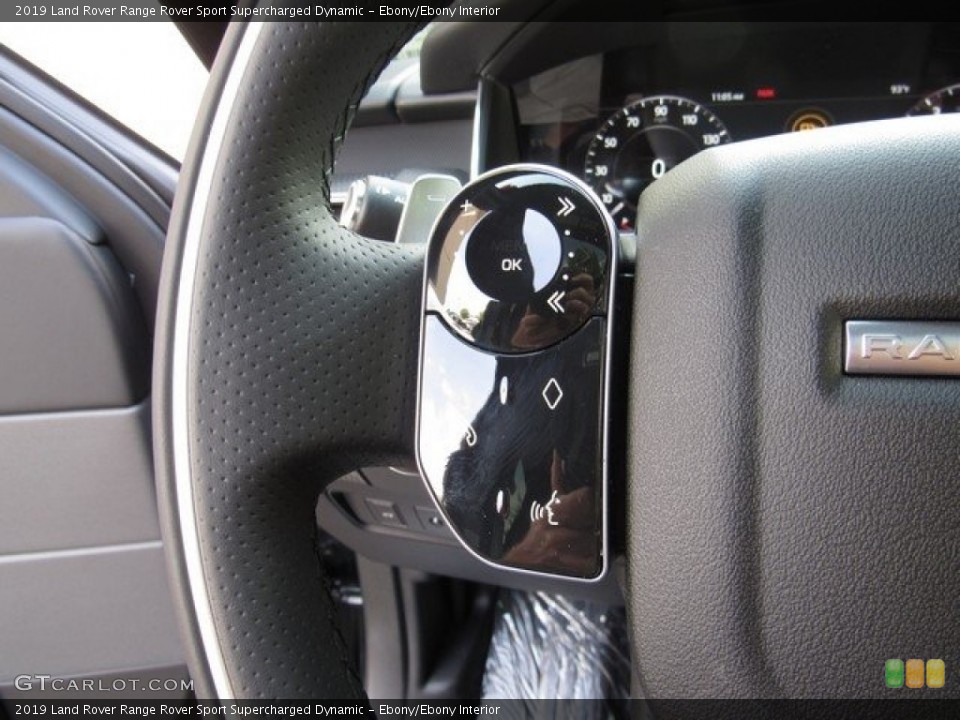 Ebony/Ebony Interior Steering Wheel for the 2019 Land Rover Range Rover Sport Supercharged Dynamic #129298806