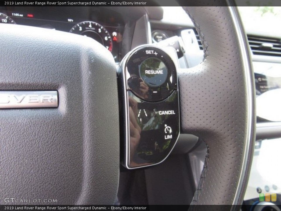 Ebony/Ebony Interior Steering Wheel for the 2019 Land Rover Range Rover Sport Supercharged Dynamic #129298830