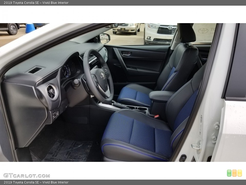 Vivid Blue Interior Photo for the 2019 Toyota Corolla SE #129304908