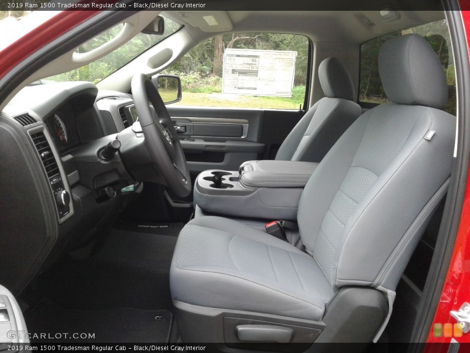 Black/Diesel Gray Interior Photo for the 2019 Ram 1500 Tradesman Regular Cab #129309165