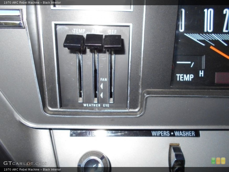 Black Interior Controls for the 1970 AMC Rebel Machine #129310623