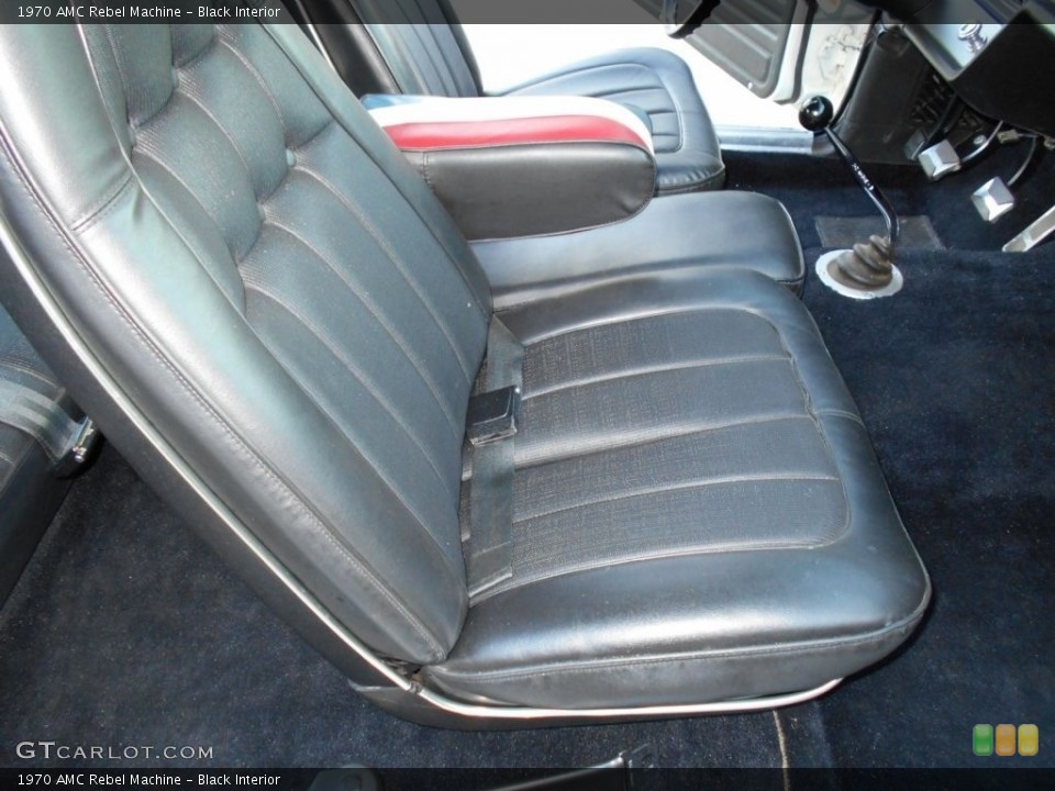 Black 1970 AMC Rebel Interiors