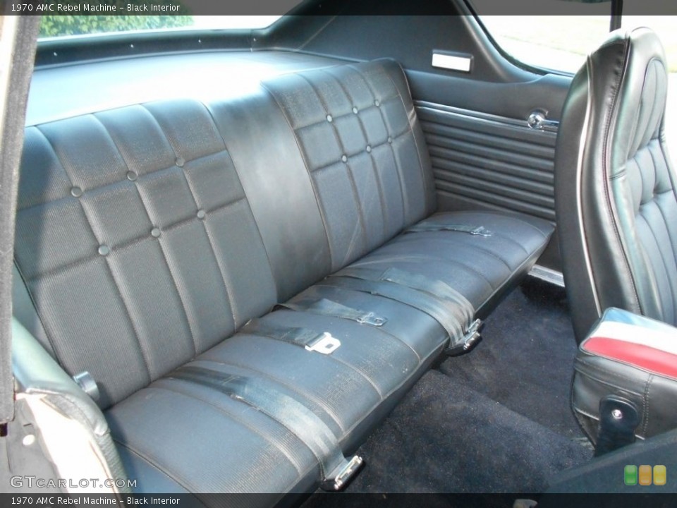 Black Interior Rear Seat for the 1970 AMC Rebel Machine #129310674