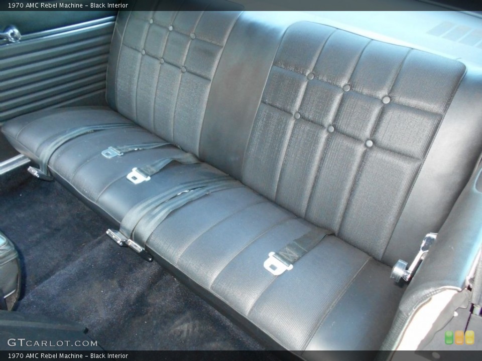 Black Interior Rear Seat for the 1970 AMC Rebel Machine #129310680
