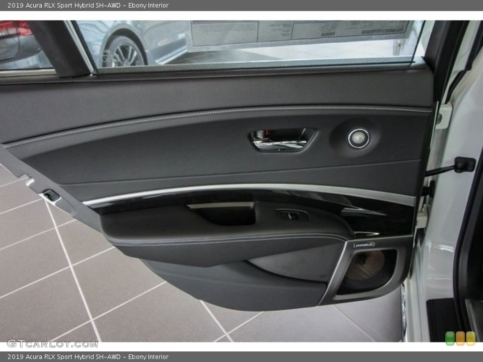 Ebony Interior Door Panel for the 2019 Acura RLX Sport Hybrid SH-AWD #129310941