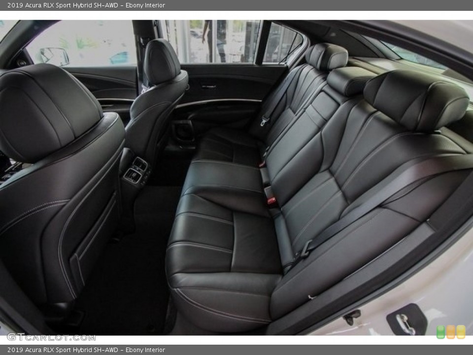 Ebony Interior Rear Seat for the 2019 Acura RLX Sport Hybrid SH-AWD #129310944