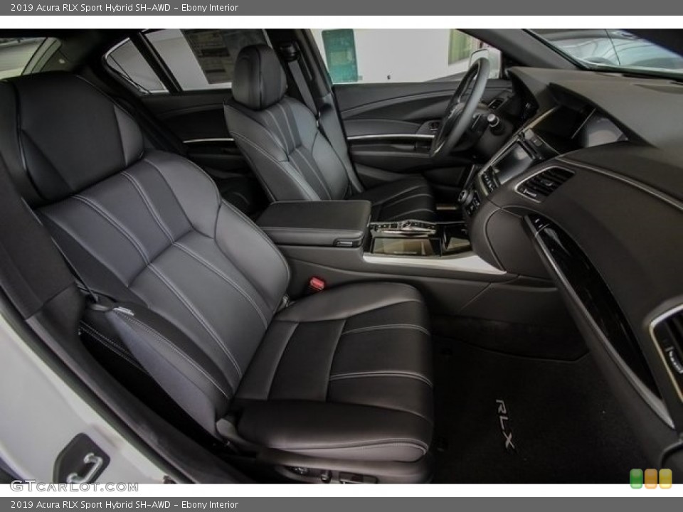 Ebony Interior Front Seat for the 2019 Acura RLX Sport Hybrid SH-AWD #129310959