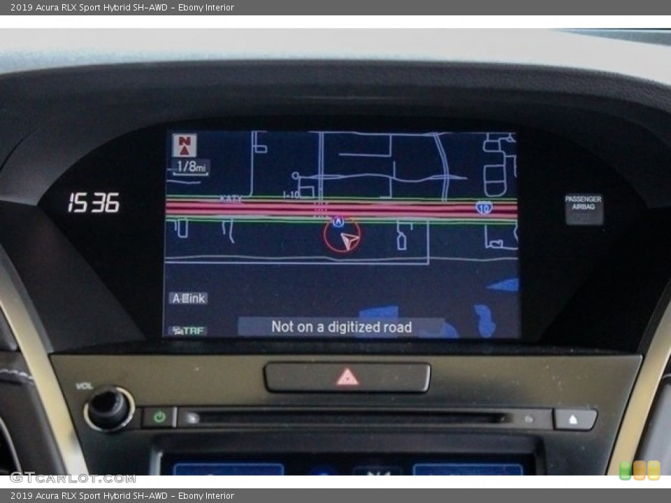 Ebony Interior Navigation for the 2019 Acura RLX Sport Hybrid SH-AWD #129310971