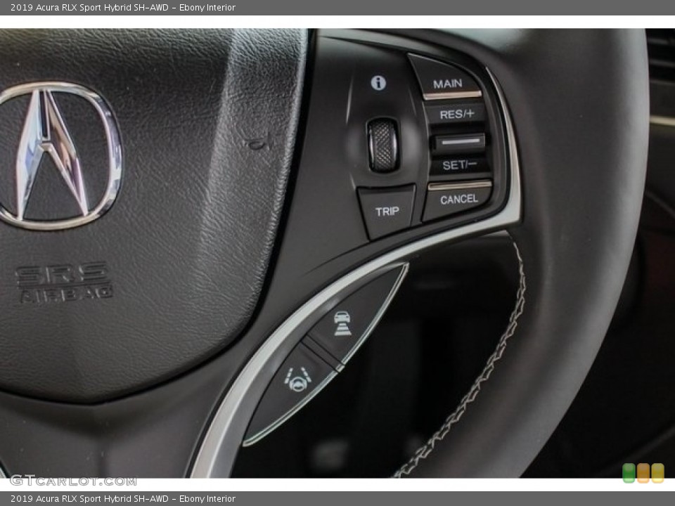 Ebony Interior Steering Wheel for the 2019 Acura RLX Sport Hybrid SH-AWD #129310989