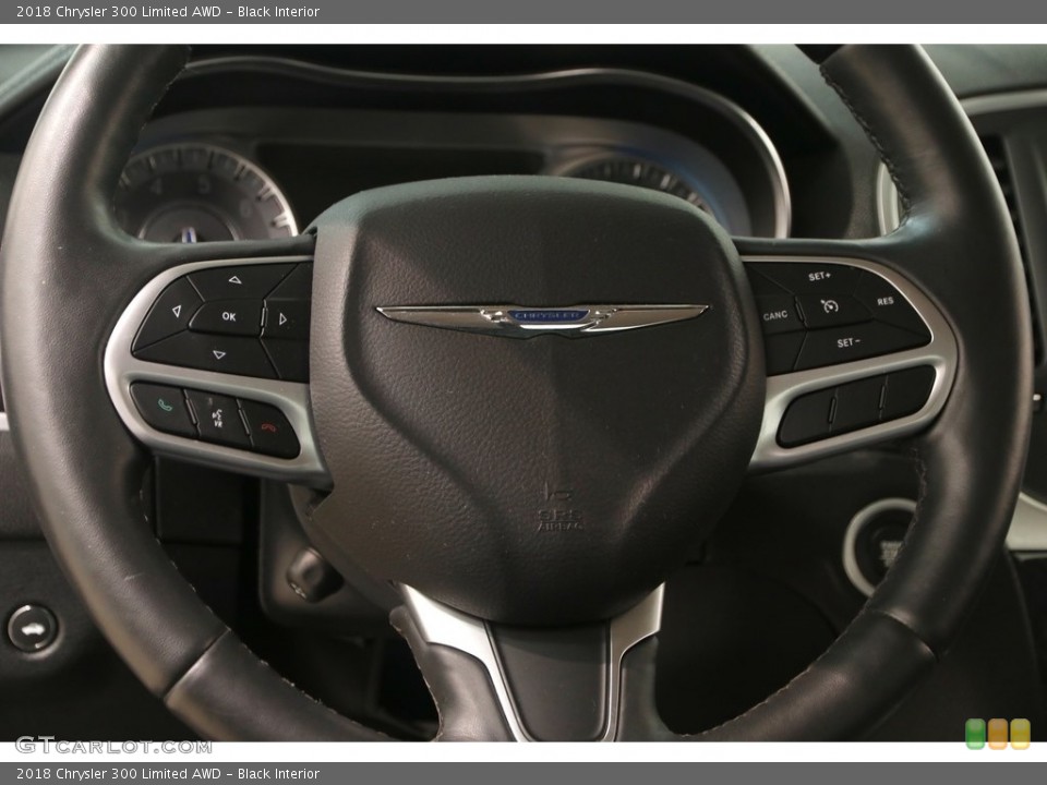 Black Interior Steering Wheel for the 2018 Chrysler 300 Limited AWD #129312197
