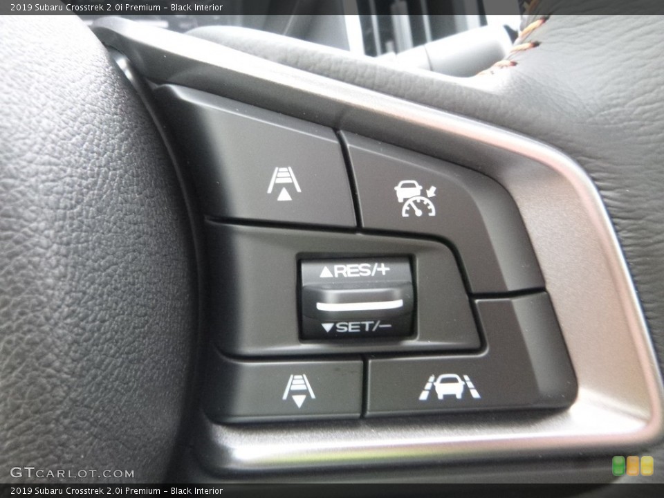 Black Interior Steering Wheel for the 2019 Subaru Crosstrek 2.0i Premium #129315095