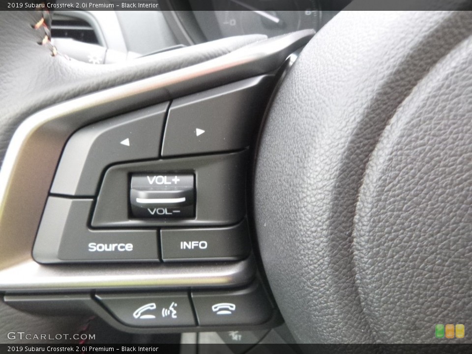 Black Interior Steering Wheel for the 2019 Subaru Crosstrek 2.0i Premium #129315119