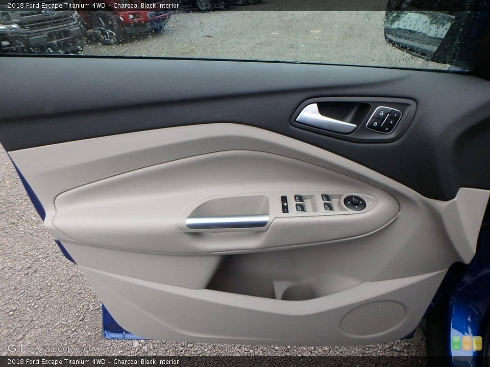Charcoal Black Interior Door Panel for the 2018 Ford Escape Titanium 4WD #129315993