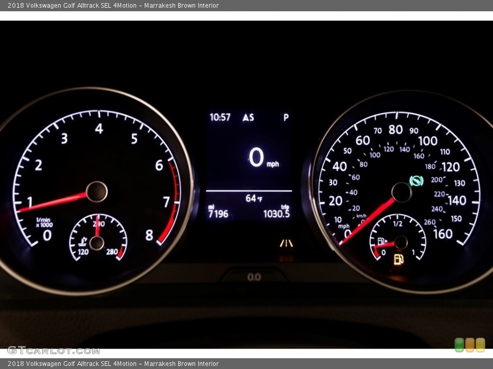 Marrakesh Brown Interior Gauges for the 2018 Volkswagen Golf Alltrack SEL 4Motion #129319787