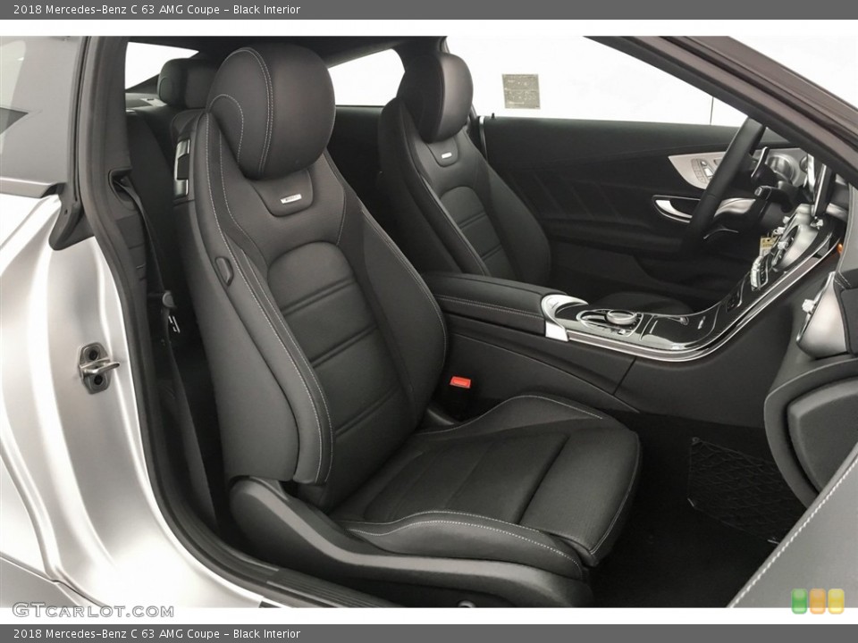 Black Interior Front Seat for the 2018 Mercedes-Benz C 63 AMG Coupe #129324212