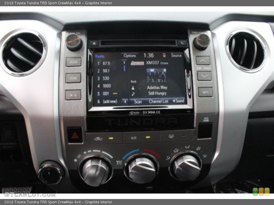 Graphite Interior Controls for the 2019 Toyota Tundra TRD Sport CrewMax 4x4 #129326075