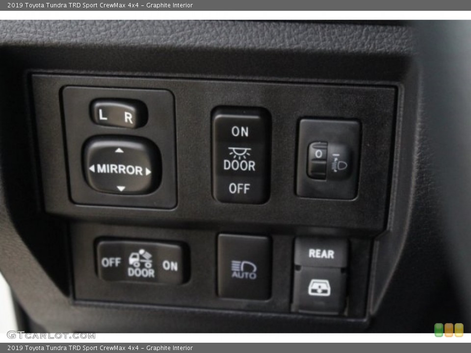 Graphite Interior Controls for the 2019 Toyota Tundra TRD Sport CrewMax 4x4 #129326159
