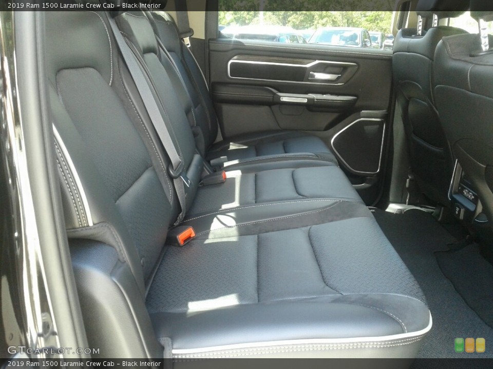 Black Interior Rear Seat for the 2019 Ram 1500 Laramie Crew Cab #129334870