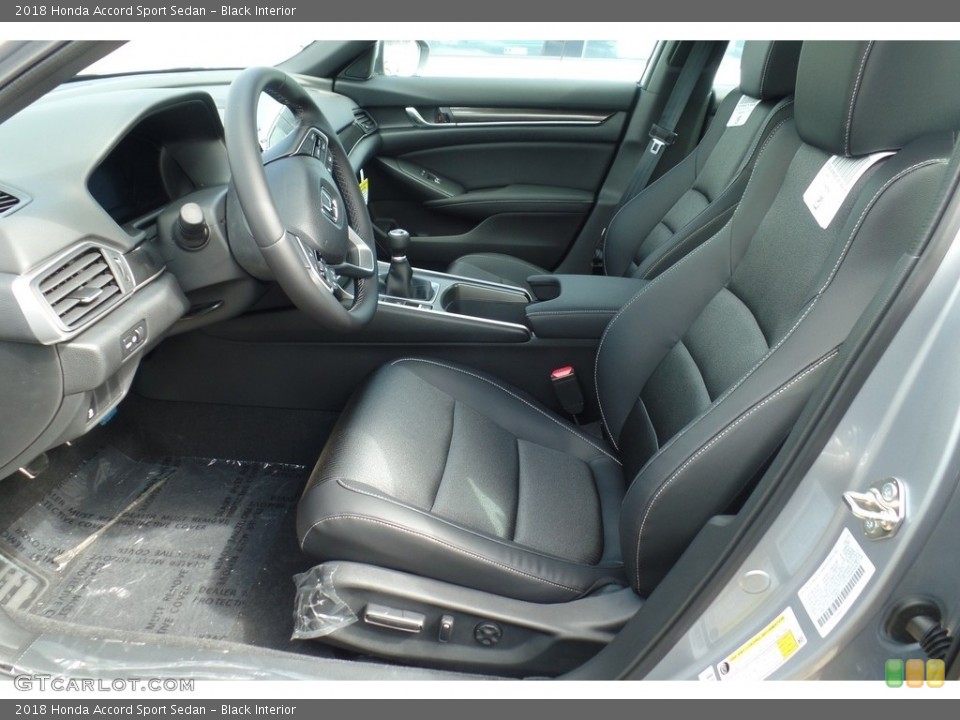 Black Interior Front Seat for the 2018 Honda Accord Sport Sedan #129335607
