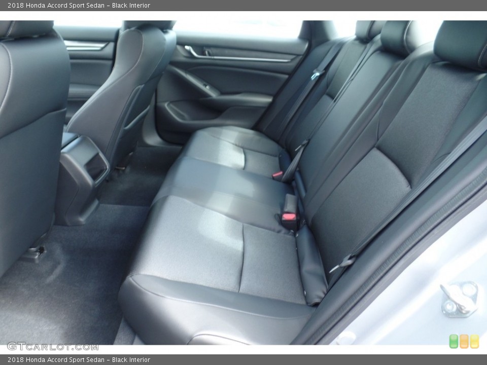 Black Interior Rear Seat for the 2018 Honda Accord Sport Sedan #129335632