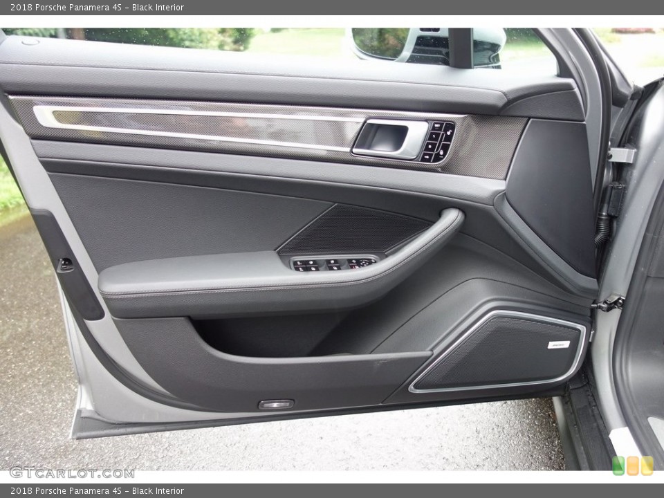 Black Interior Door Panel for the 2018 Porsche Panamera 4S #129337051