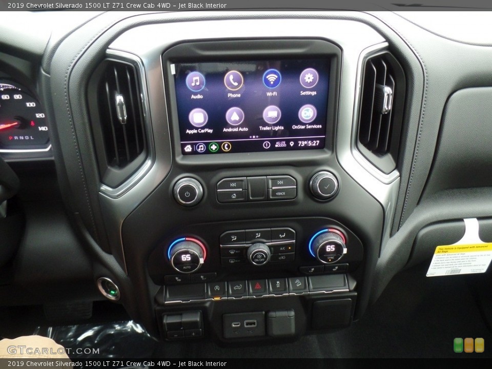 Jet Black Interior Controls for the 2019 Chevrolet Silverado 1500 LT Z71 Crew Cab 4WD #129337919