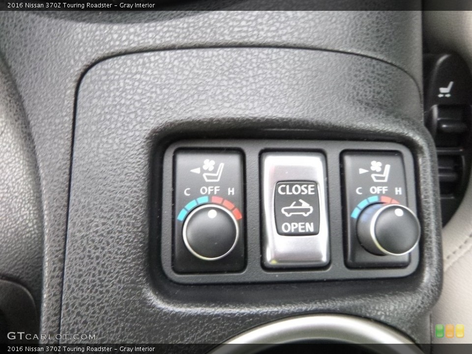 Gray Interior Controls for the 2016 Nissan 370Z Touring Roadster #129345940