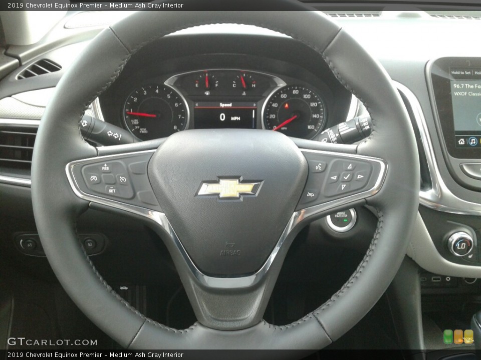 Medium Ash Gray Interior Steering Wheel for the 2019 Chevrolet Equinox Premier #129364463