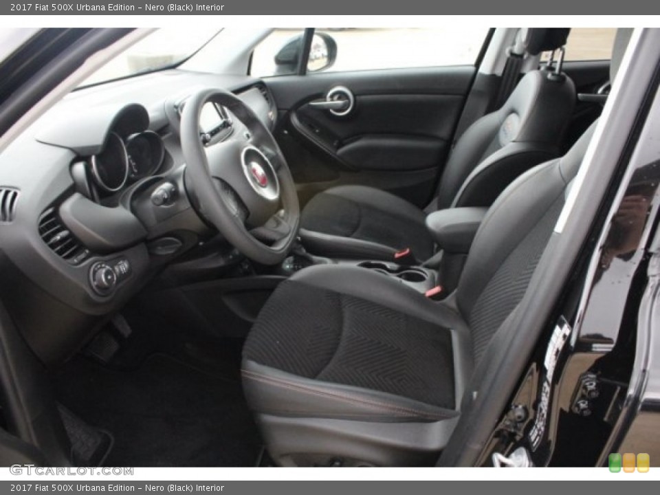 Nero (Black) Interior Front Seat for the 2017 Fiat 500X Urbana Edition #129367601