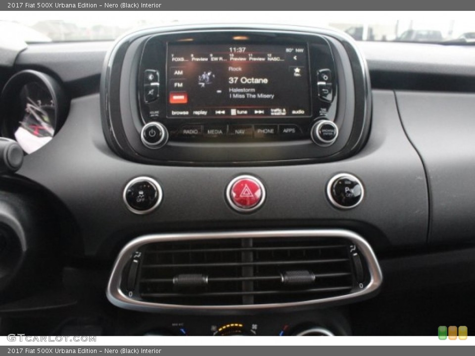 Nero (Black) Interior Controls for the 2017 Fiat 500X Urbana Edition #129367670