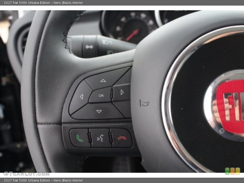 Nero (Black) Interior Steering Wheel for the 2017 Fiat 500X Urbana Edition #129367768