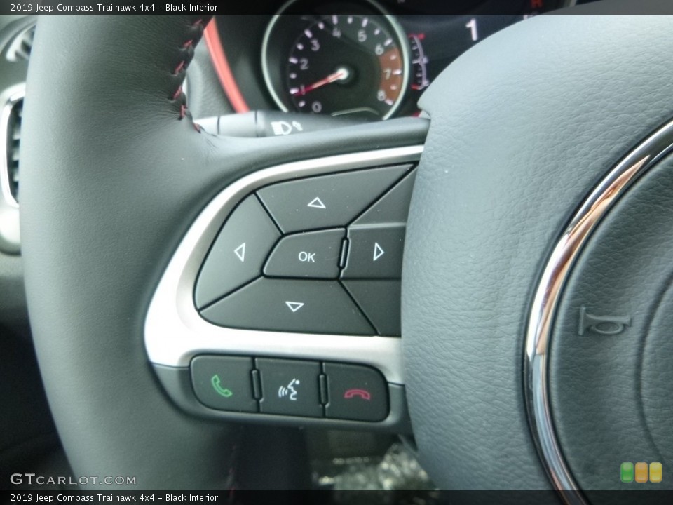 Black Interior Controls for the 2019 Jeep Compass Trailhawk 4x4 #129377180