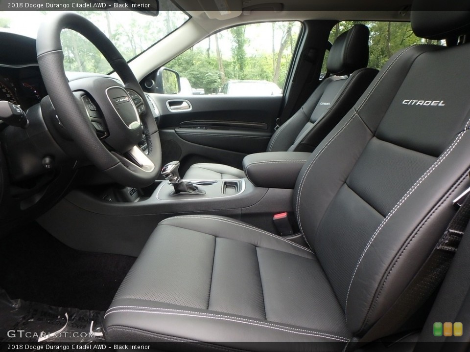 Black Interior Front Seat for the 2018 Dodge Durango Citadel AWD #129381143