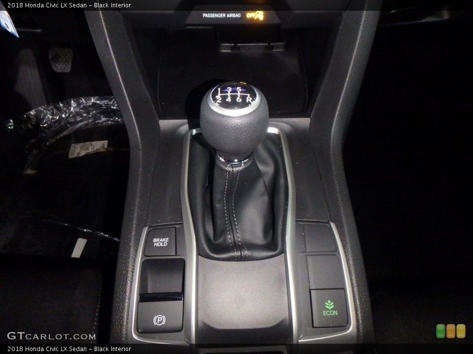 Black Interior Transmission for the 2018 Honda Civic LX Sedan #129391337