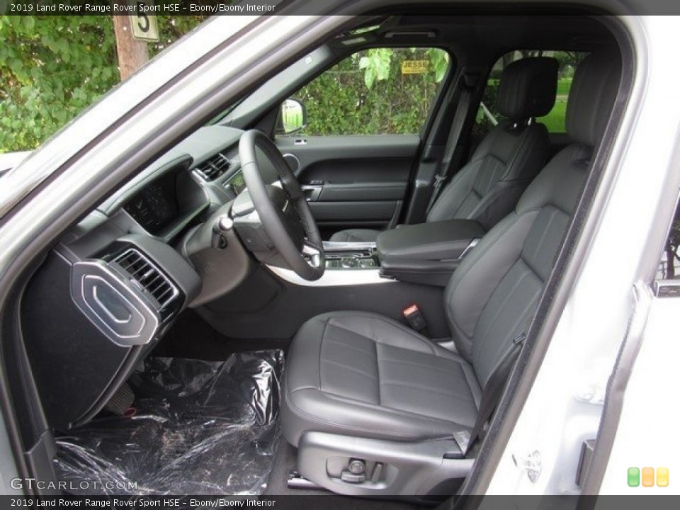 Ebony/Ebony Interior Front Seat for the 2019 Land Rover Range Rover Sport HSE #129395009