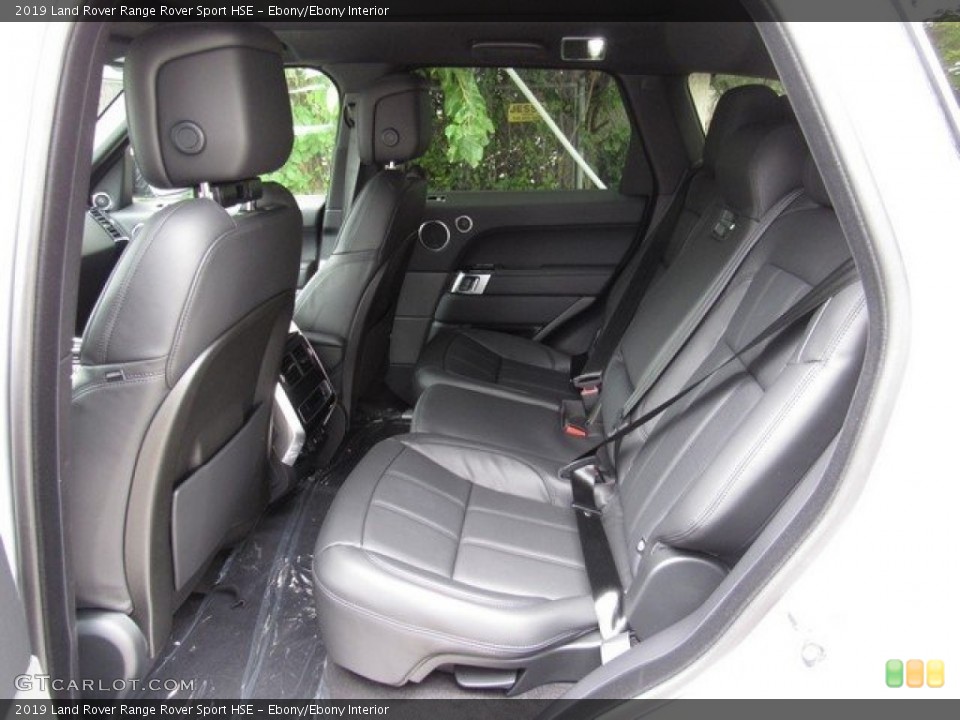 Ebony/Ebony Interior Rear Seat for the 2019 Land Rover Range Rover Sport HSE #129395150