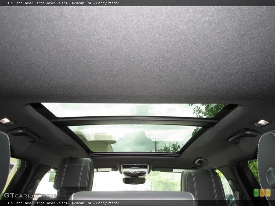 Ebony Interior Sunroof for the 2019 Land Rover Range Rover Velar R-Dynamic HSE #129395828