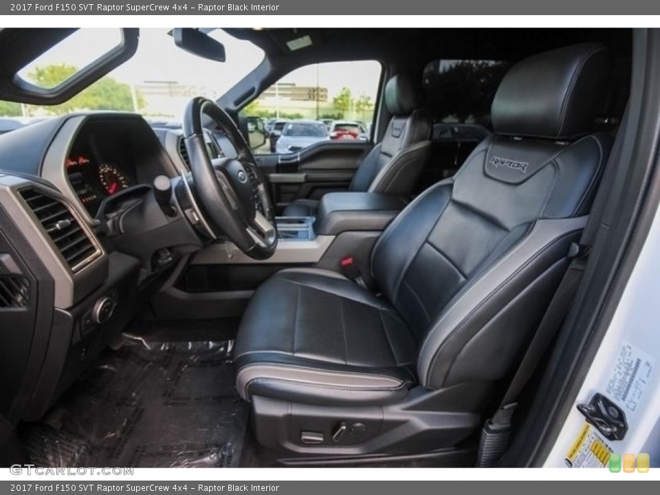 Raptor Black Interior Front Seat for the 2017 Ford F150 SVT Raptor SuperCrew 4x4 #129400919