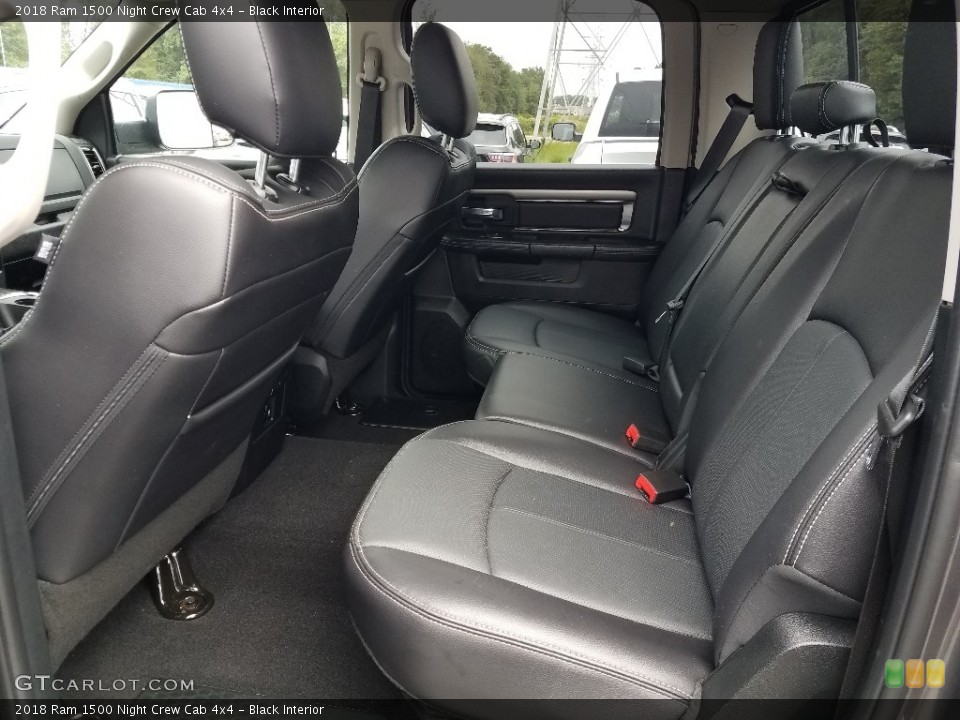 Black Interior Rear Seat for the 2018 Ram 1500 Night Crew Cab 4x4 #129402548